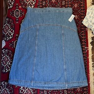 Old Navy Denim Women's A-line Midi Skirt